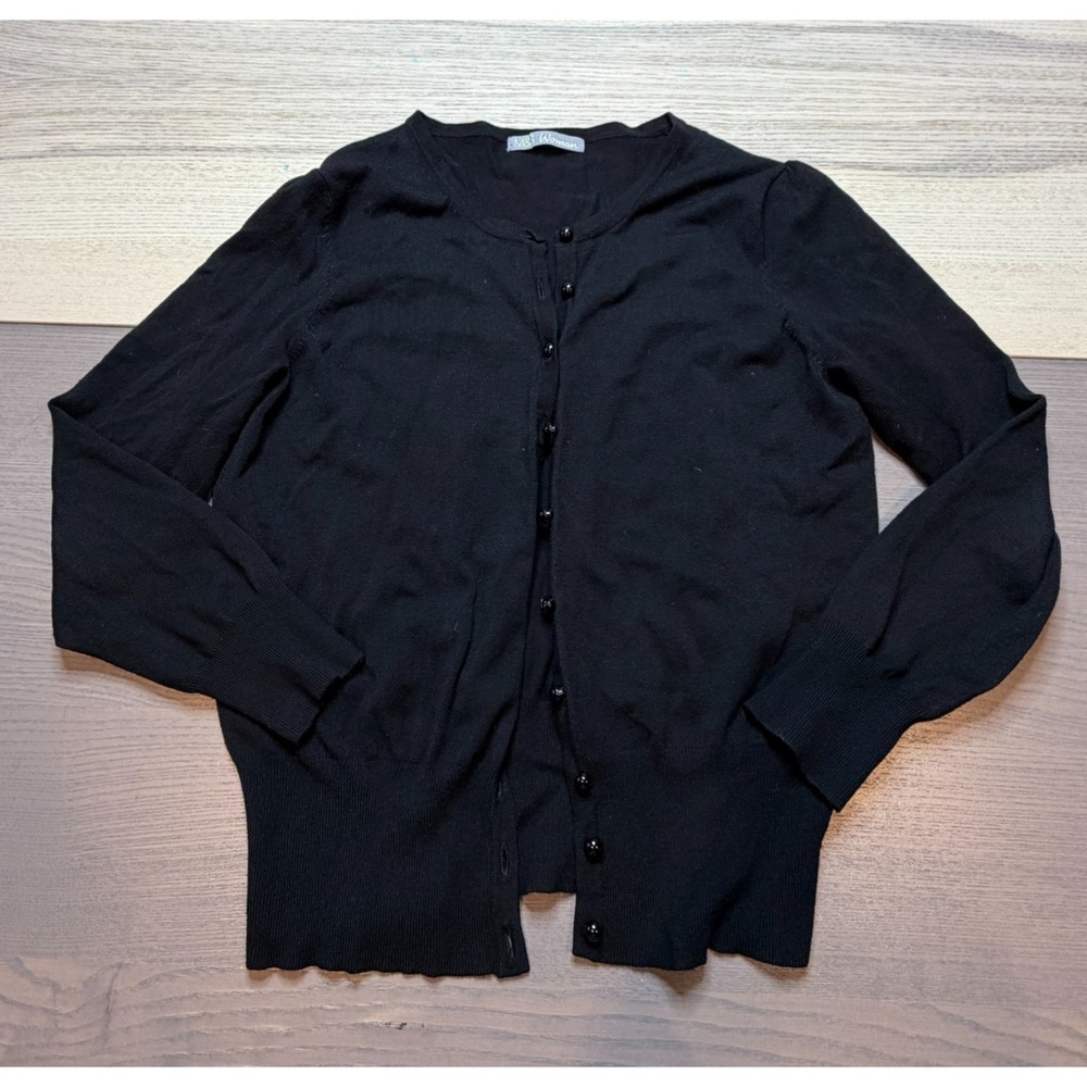Marks and‎ Spencer Cardigan Sweater Women's UK14 (Medium) Long Sleeve Black